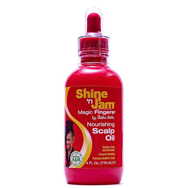 Shine 'n Jam Magic Fingers Nourishing Scalp Oil Soothes & Invigorates Scalp for Braids, Locs & Protective Styles 4 oz