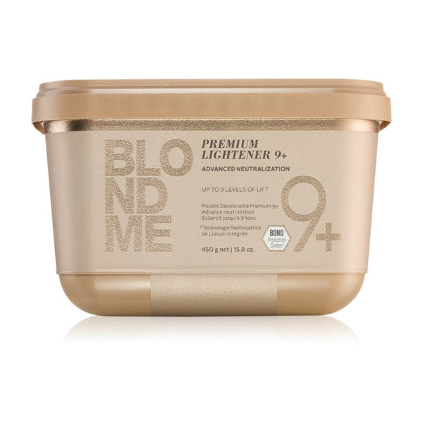 Schwarzkopf BLONDME Premium Lightener 9+ with Anti-Yellow Effect for Professional Blonde Transformations (450g)