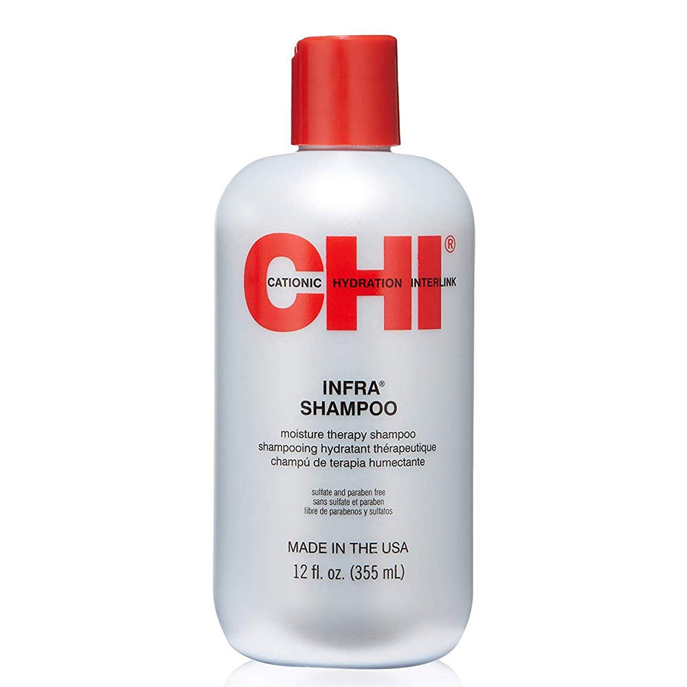 Chi Infra Shampoo | Heat Protection & Silk Moisture for All Hair Types | 12 oz (355ml)