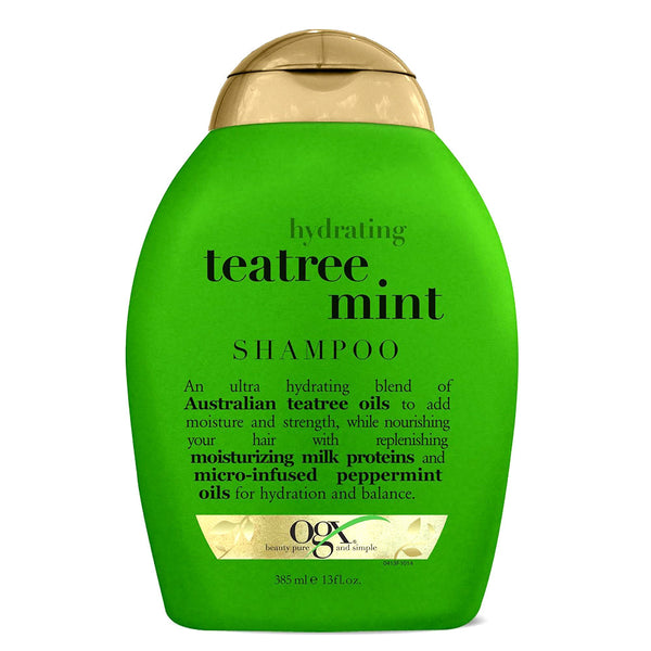 OGX Teatree Mint Clarifying Shampoo & Scalp Treatment for Refreshed Hair 13 oz