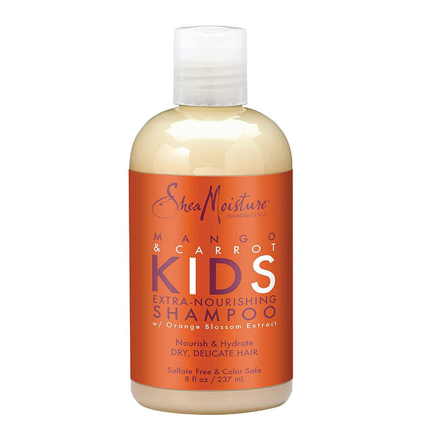 Shea Moisture Mango & Carrot KIDS Extra-Nourishing Shampoo 8 oz / 237 ml - For Kids' Dry & Fragile Hair