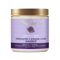 Shea Moisture Purple Rice Water Strength & Color Care Masque 8 oz / 237 ml - For Colour-Treated & Brittle Hair