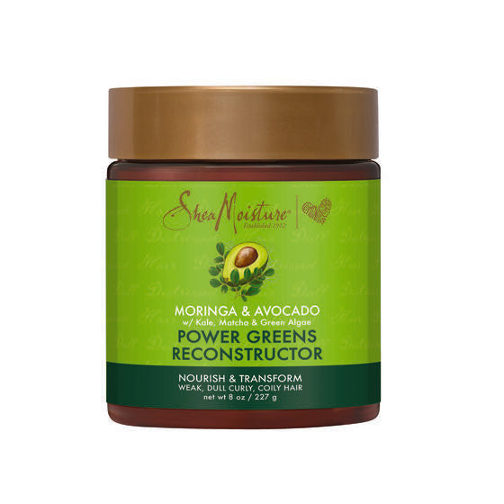 Shea Moisture Moringa & Avocado Power Greens Reconstructor 8 oz / 237 ml - For Weak, Brittle & Dry Hair