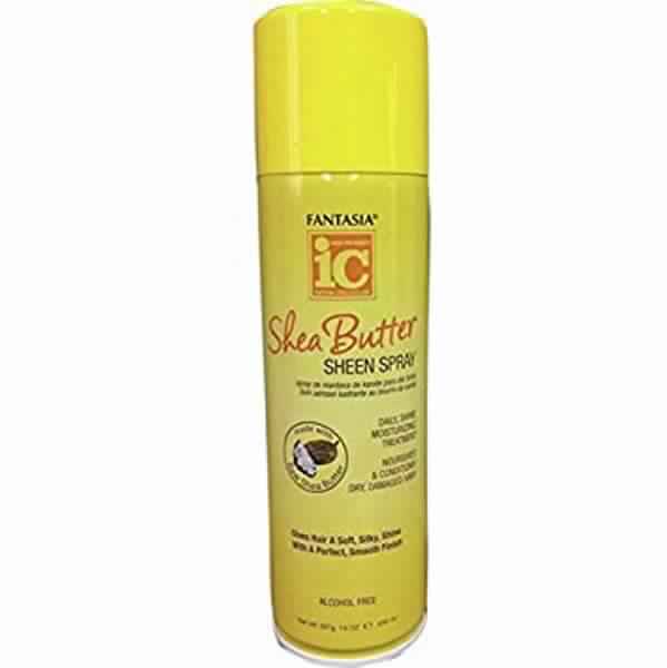 Fantasia IC Shea Butter Sheen Spray for Intense Shine & Hydration for All Hair Types 556ml/18.8 oz