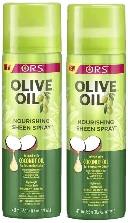 Organic Root Stimulator Olive Oil Ors Nourishing Sheen Spray, 11.7 Oz Pack Of 2