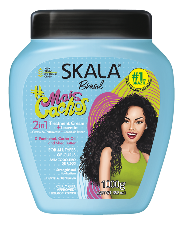 Skala Expert MaisCachos 2-in-1 Hair Treatment Cream Deep Hydration for Curly and Coily Hair 1000g