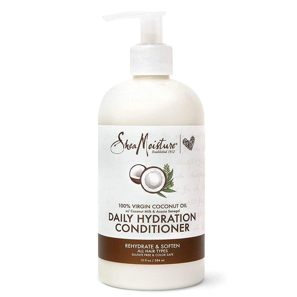 Shea Moisture 100% Virgin Coconut Oil Daily Hydration Conditioner 13 oz / 384 ml - For Dry & Frizzy Hair