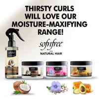SOF N' FREE Leave-In Conditioner with Manuka Honey & Avocado – Natural Curl Moisturizer (11-fl-oz) Pack of 3
