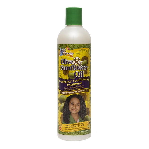 Sof n Free Sofn'Free n'Pretty Olive & Sunflower Oil CombEasy Conditioning Treatment - Detangling & Moisturizing for Kids' Hair 354ml/11.97 oz