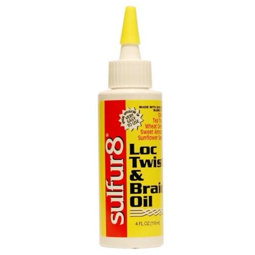 Sulfur 8 Loc, Twist & Braid Oil: Deep Moisture & Scalp Health for Textured Hair 118 ml / 3.99 oz
