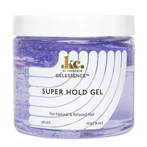 Keracare Gel Essence Super Hold Gel 16 oz / 473 ml - For Defined, Flake-Free Styling