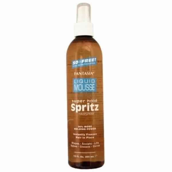 Fantasia IC Liquid Mousse Super Hold Spritz Hairspray for Long-Lasting Styles 355ml/12 oz