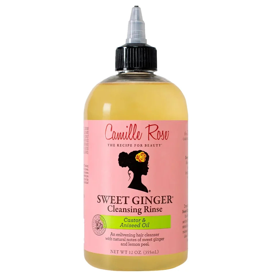 Camille Rose Sweet Ginger Cleansing Rinse Deep Cleansing & Hydration for Curly & Coily Hair 12 oz