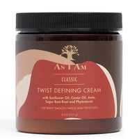 As I Am Twist Defining Cream Frizz-Free Coils & Twists for Curly & Coily Hair 8 oz