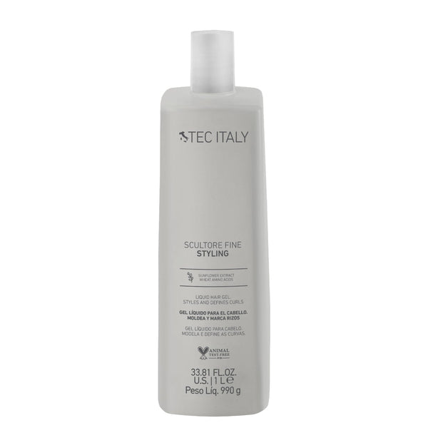 Tec Italy Scultore Fine Styling Liquid Hair Gel 1L | Curl Definition, Body & Shine