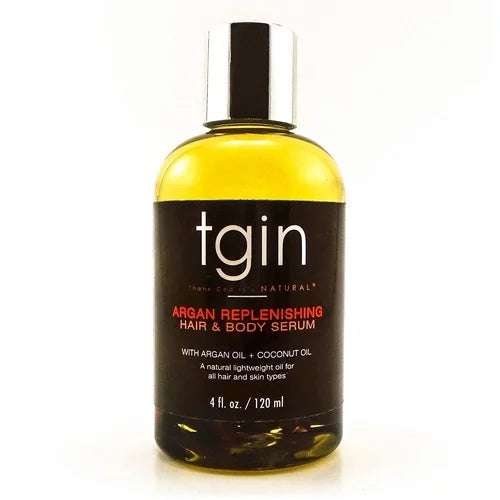 TGIN Argan Replenishing & Hydrating Hair & Body Serum for Dry Hair & Skin 120ml / 4.06 oz