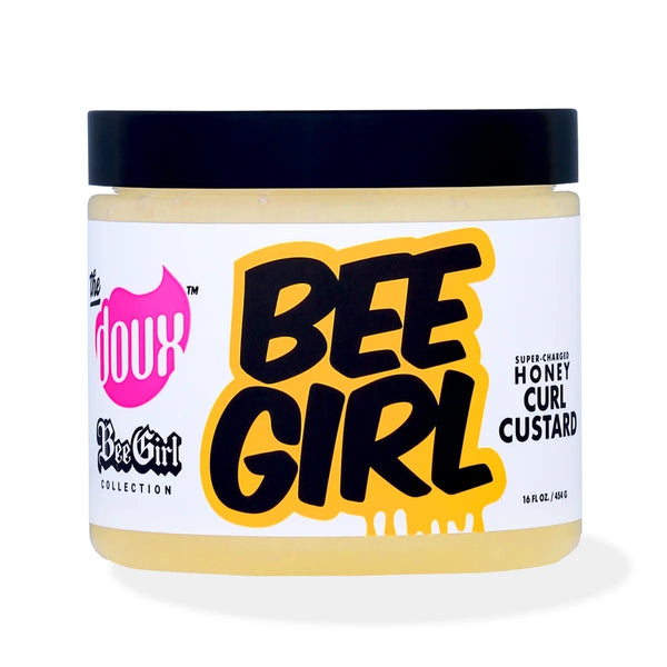 The Doux Bee Girl Honey Curl Custard 16oz for High-Definition Curls