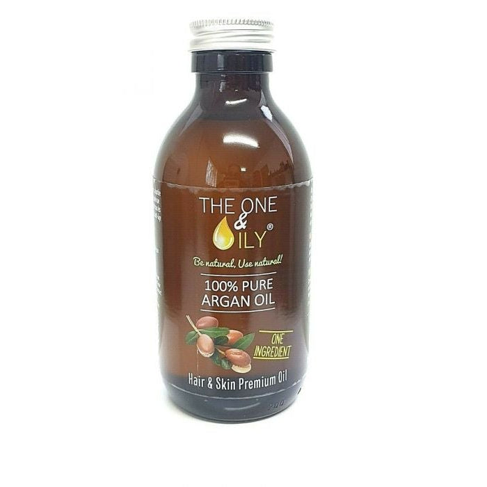 The One & Oily Hair & Skin Premium Oil 100% Pure Argan Oil - Nourishing & Restorative Treatment for Hair & Skin 200ml / 6.76 oz