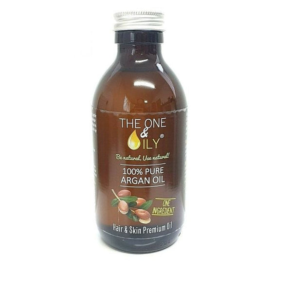The One & Oily Hair & Skin Premium Oil 100% Pure Argan Oil - Nourishing & Restorative Treatment for Hair & Skin 200ml / 6.76 oz