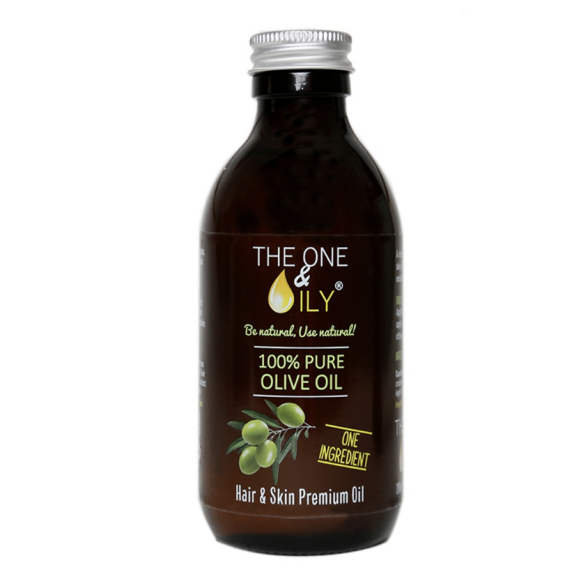 The One & Oily Hair & Skin Premium Oil 100% Pure Olive Oil - Nourishing & Hydrating for All Hair & Skin Types 200ml/6.76 oz