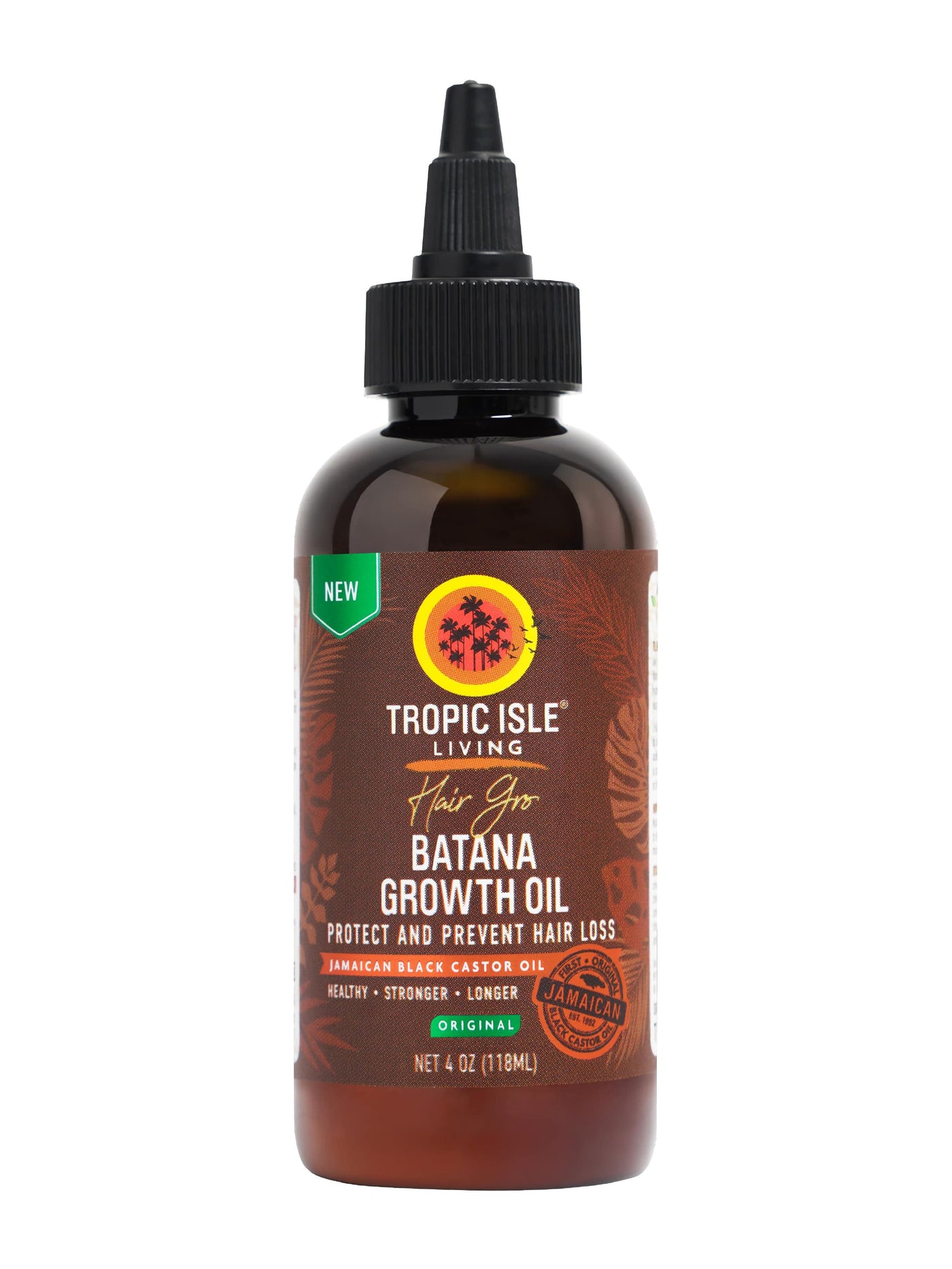 Tropic Isle Living Hair Gro Batana Growth Oil Original Scalp Nourishment 118 ml/4.0 oz