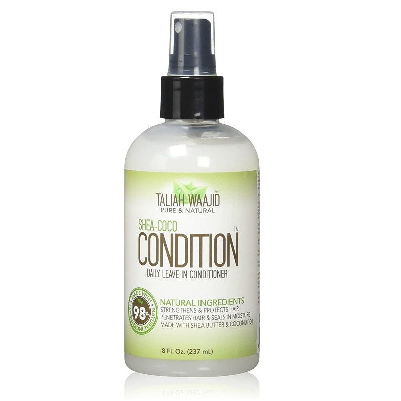 Taliah Waajid Shea-Coco Condition Daily Leave-In Conditioner Deep Hydration & Detangling for Natural & Curly Hair 237ml/8.01 oz