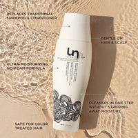 Unwash Bio-Cleansing Conditioner - Gentle Hydrating Co-Wash for Curly & Dry Hair | Sulfate & Paraben Free | 13.5 oz