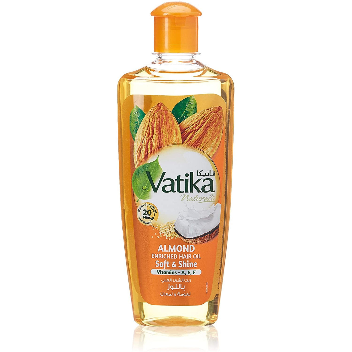 Vatika Almond Enriched Hair Oil for Strong, Shiny Hair 200ml/6.76 oz