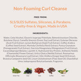 VICIOUS CURL Non-Foaming Curl Cleanse & Moisture Surge Kit for Curly Hair