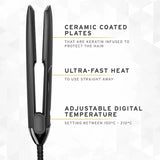 WAHL Pro Glide Straightener | Effortless Smoothness & Frizz Control | Special Edition Pink Orchid