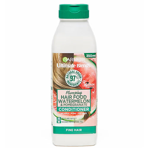 Garnier Hair Food Watermelon & Pomegranate Conditioner: Hydrating & Detangling for Dry, Dull Hair 350ml/11.83oz