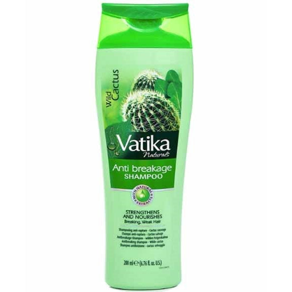 Vatika Wild Cactus Anti Breakage Shampoo for Weak, Breakage-Prone Hair 200ml/6.76 oz
