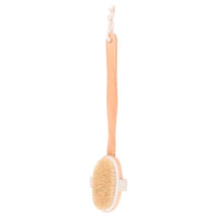 Fine Lines UK Wooden Bath Brush Exfoliating & Back Cleansing for Radiant Skin Long Handle