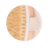 Fine Lines UK Wooden Bath Brush Exfoliating & Back Cleansing for Radiant Skin Long Handle
