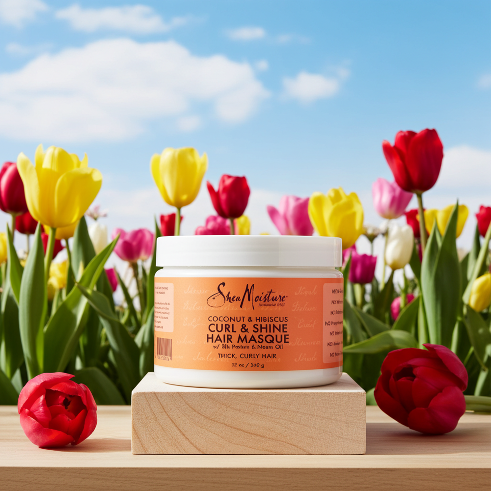 Shea Moisture Coconut and Hibiscus Curl and Shine Hair Masque
